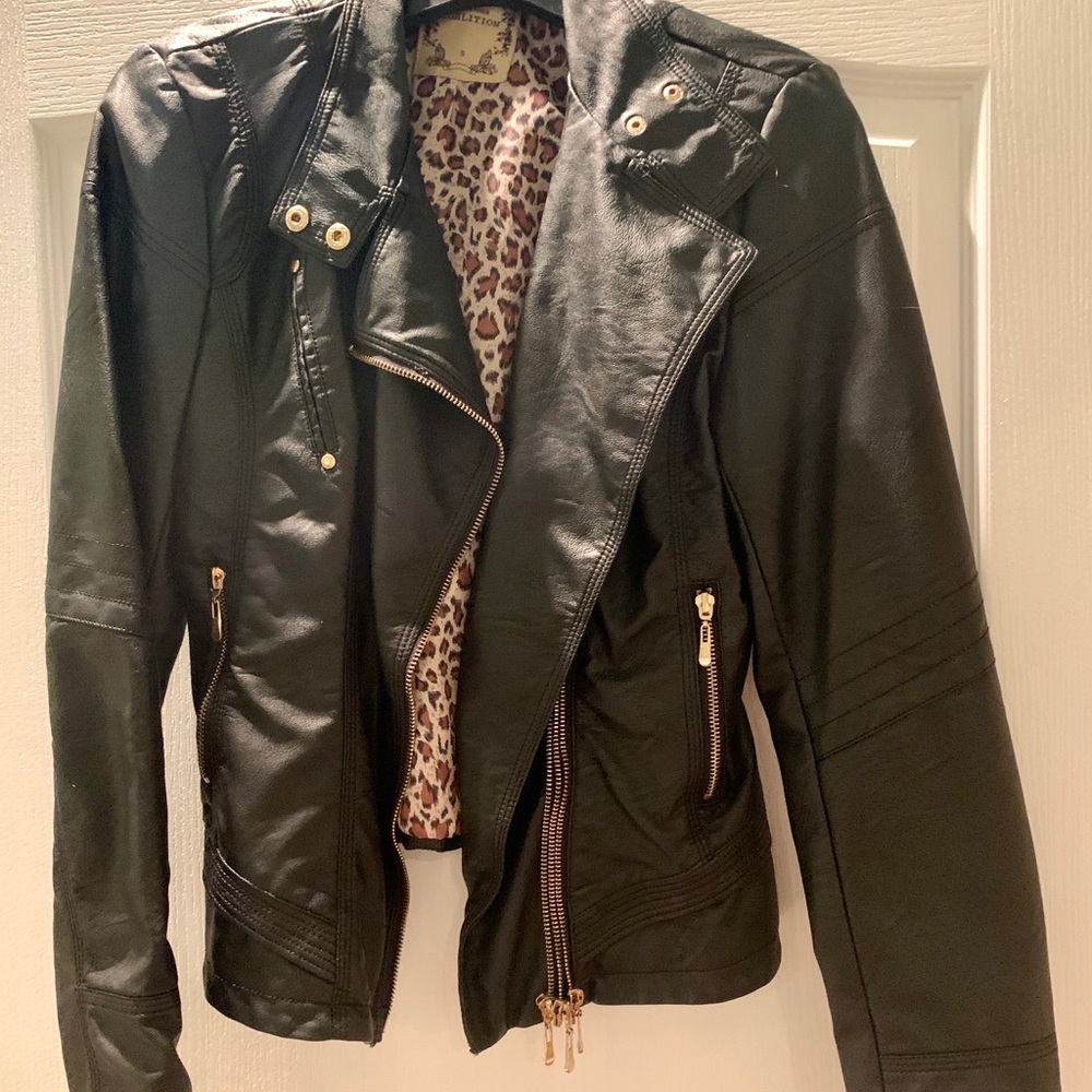 Downtown Coalition Faux Leather Jacket